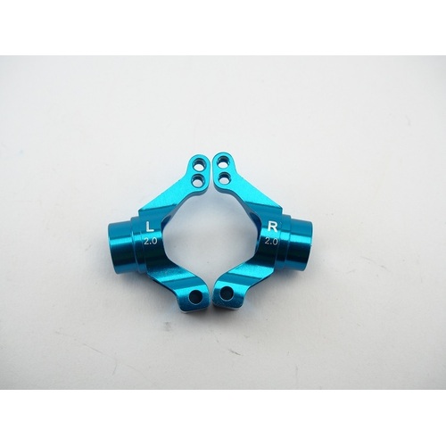 Tamiya MO5 Rear Alloy Hubs 2deg. blue