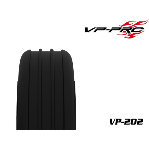 VP PRO VP-202 ROUNDED RIB 1/10 BUGGY 2WD FRONT TIRE 2PCS - VP-202U-M1-RW