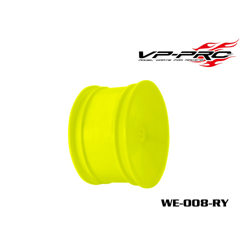 VP PRO WE-008-RY 1/10 2WD & 4WD OFFROAD BUGGY REAR 12MM HEX RIM (YELLOW) 4 PACK