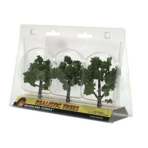 WOODLAND SCENICS 3IN - 4IN RM REAL LT GR3/PK
