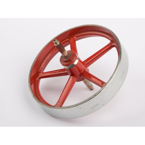 Wilesco 01675 Flywheel. 70 mm Diameter. With Axle (D10)