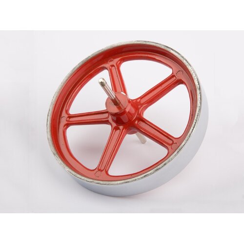 Wilesco Flywheel. 100 mm Diameter. With Axle (D20.24)