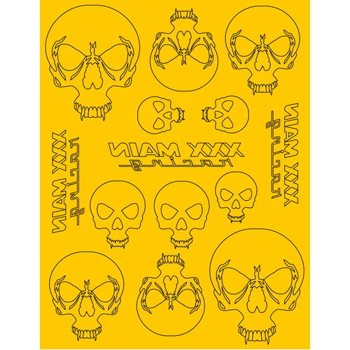 XXX MAIN SKULLS PAINT MASK - XM058L