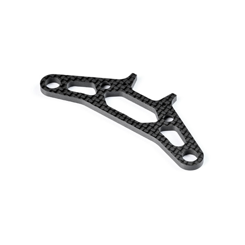 XRAY X4 CARBON UPPER HOLDER FOR BUMPER FOR UNI BULKHEADS