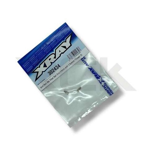 XRAY ANTI-ROLL BAR STEEL BALL END 3.8MM WITH 2.5x4MM THREAD (2)