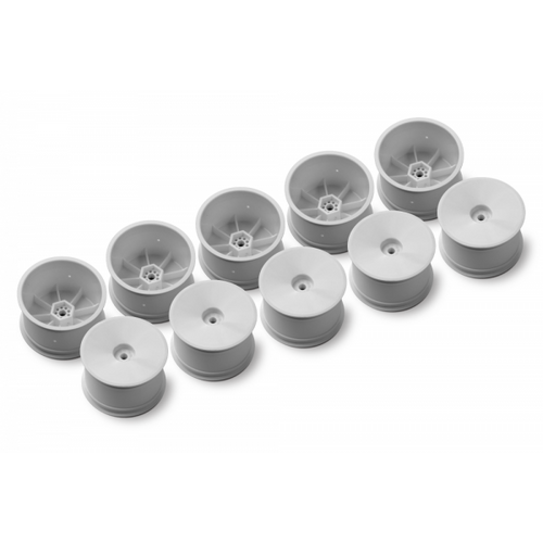 2WD/4WD REAR WHEEL AERODISK WITH 12MM HEX IFMAR - WHITE - HARD (10)