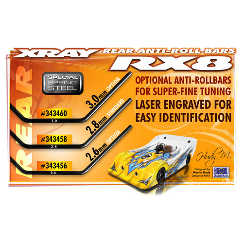 XRAY ANTI-ROLL BAR REAR 2.6 MM - XY343456