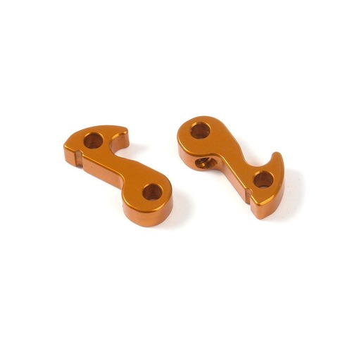 XRAY ALU FRONT WHEEL LOCK ORANGE - XY345260-O