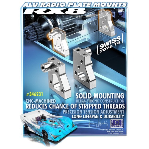 XRAY ALU RADIO PLATE MOUNTS LPLUSR - XY346231