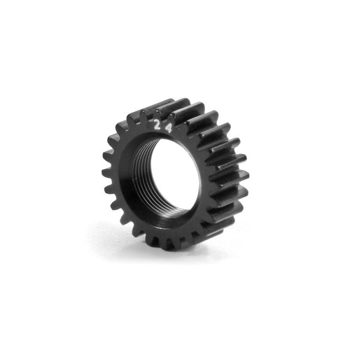XRAY XCA ALU PINION GEAR 24T (2ND) - 7075 T6 - HARD COATED -LARGE - XY348424