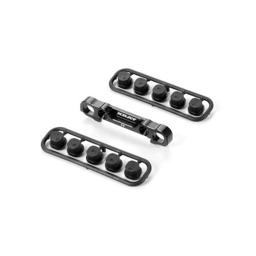 XRAY ALU FRONT LOWER SUSP. HOLDER - F - SQUARE ADJ. ROLL-C. - V2 - XY352323