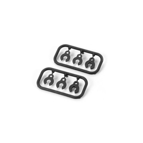 XRAY XB8 COMPOSITE CASTER CLIPS (2) - XY352381