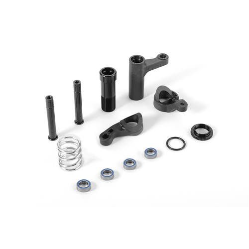 XRAY XB8 16 SERVO SAVER COMPLETE SET - GRAPHITE - XY352505