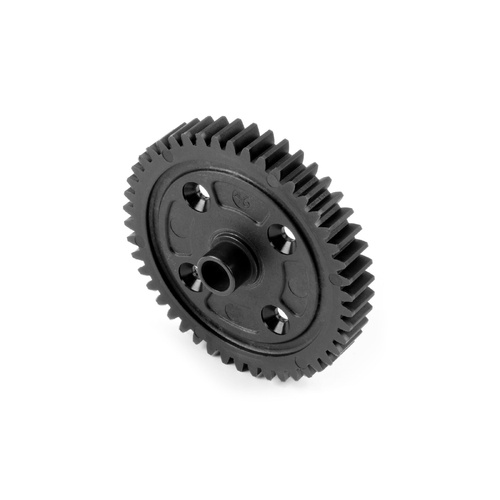 COMPOSITE CENTER DIFF SPUR GEAR WITH MOULDED-IN STEEL BUSHING 46T