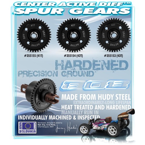 XRAY ACTIVE CENTER DIFF SPUR GEAR 4 - XY355153