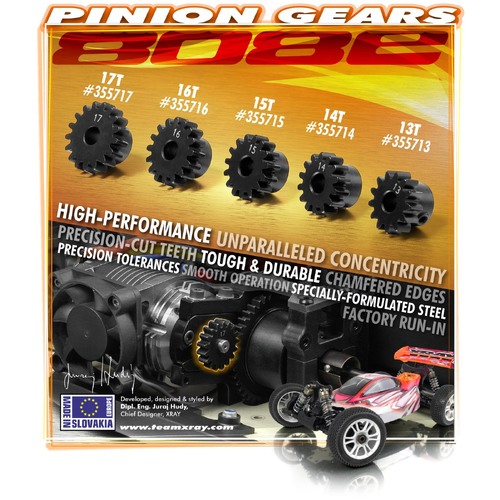 XRAY XB808E 14T PINION GEAR - XY355714