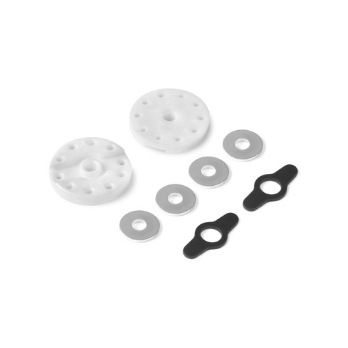 XRAY 2-WAY FLOW DELRIN SHOCK PISTON 8-H. (1.3MM) & 2-H. (1.2MM) (2) - XY358031