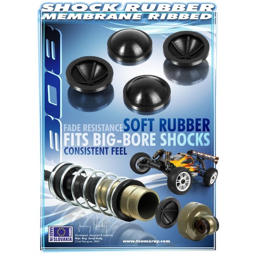 XRAY XB808 SHOCK RUBBER MEMBRANE RI - XY358083