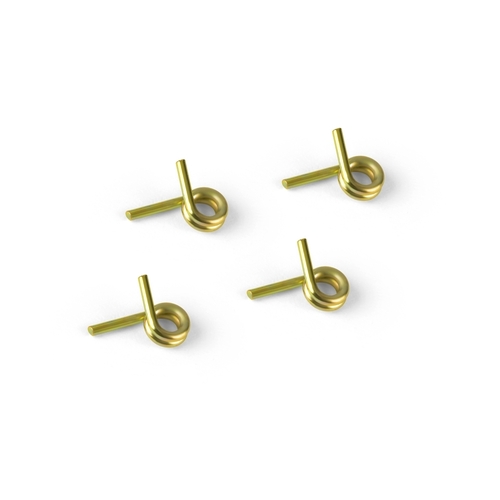 Xray 4-Shoe Clutch Springs - Gold - Soft (4) - Xy358480
