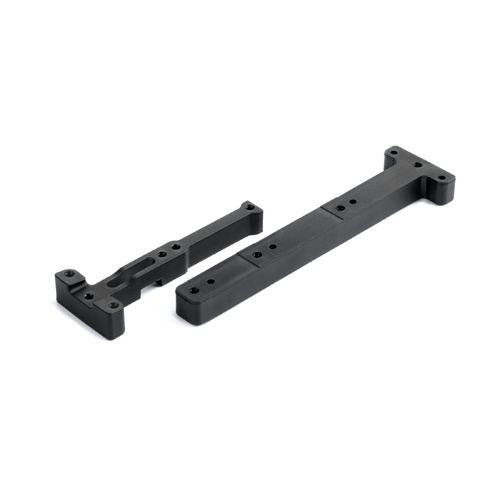 XRAY COMPOSITE CHASSIS BRACE FRONT & REAR - NARROW - GRAPHITE