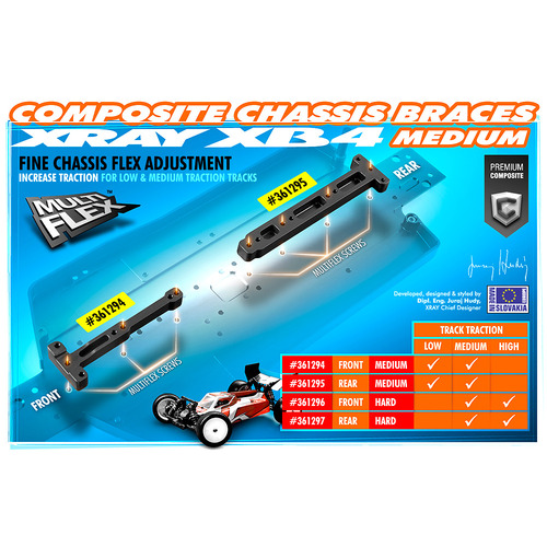 XRAY COMPOSITE CHASSIS BRACE REAR - XY361295