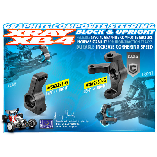 XRAY COMPOSITE STEERING BLOCK - G - XY362250-G