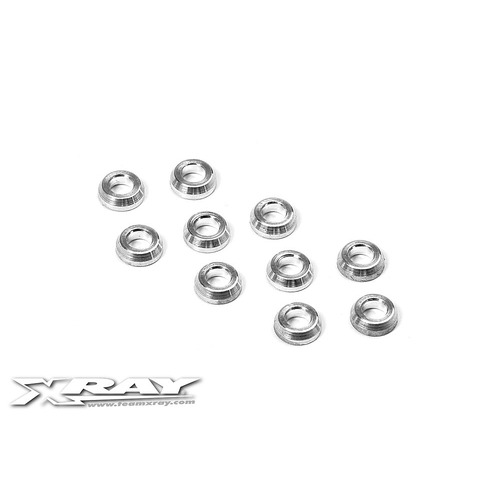 XRAY ALU CONICAL SHIM 3X6X2.0MM 10 - XY362280