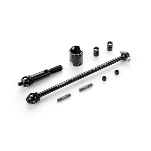 ECS FRONT DRIVE SHAFT 81MM WITH 2.5MM PIN - HUDY SPRING STEEL¢ - SET - XY365201