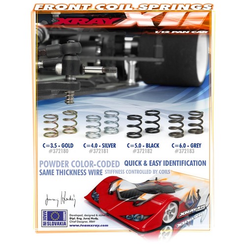 XRAY FRONT COIL SPRING 3.6X6X0.5MM - XY372183