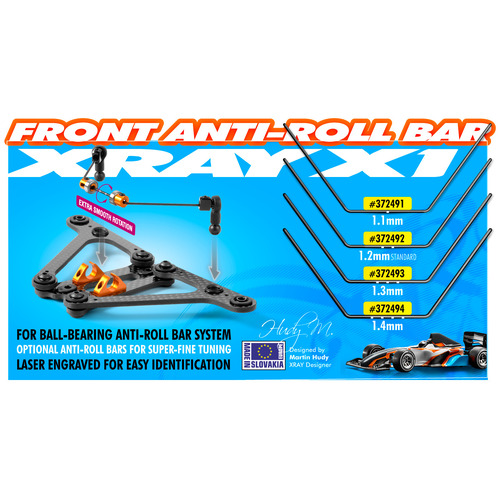 XRAY ANTI-ROLL BAR - FRONT 1.3 MM - XY372493