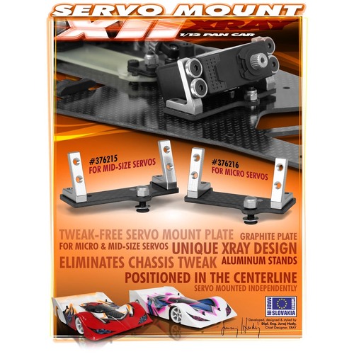 XRAY CENTER GRAPHITE SERVO MOUNT PLUS - XY376215