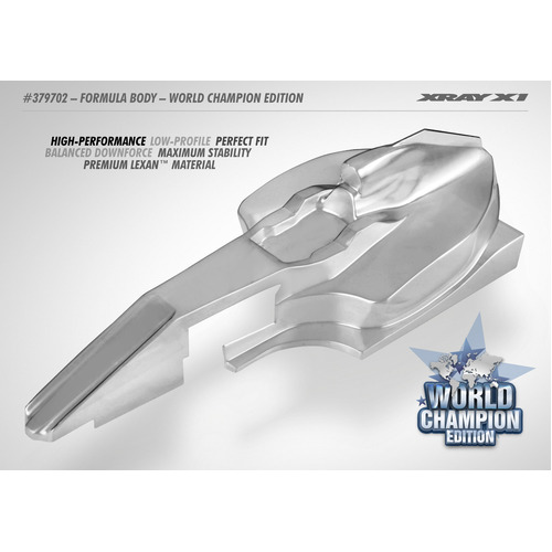 XRAY X1 1/10 FORMULA BODY  WORLD CHAMPION EDITION - XY379702