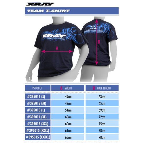 XRAY TEAM T-SHIRT XTRA-LARGE - XY395014