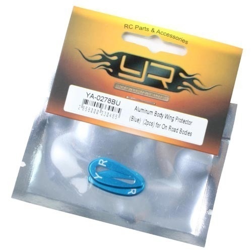 Aluminium Body Wing Protector Blue 2Pcs - Ya-0278Bu