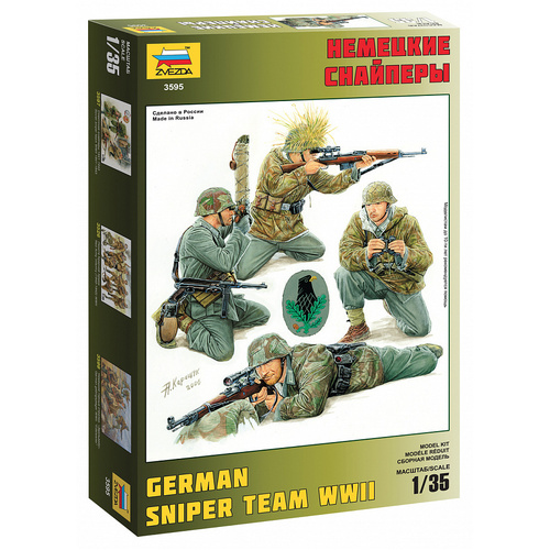 Zvezda 1/35 German Sniper Team Plastic Model Kit