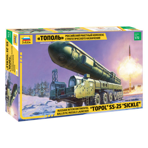 Zvezda 1/72 Ballistic Missile Launcher "Topol" Plastic Model Kit
