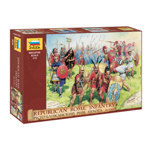 Zvezda 1/72 Republican Rome Infantry (RR) Plastic Model Kit